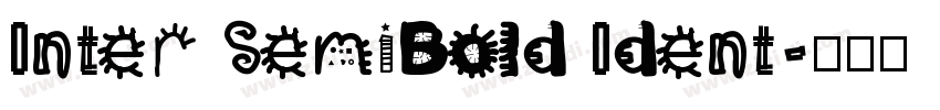 Inter SemiBold Ident字体转换